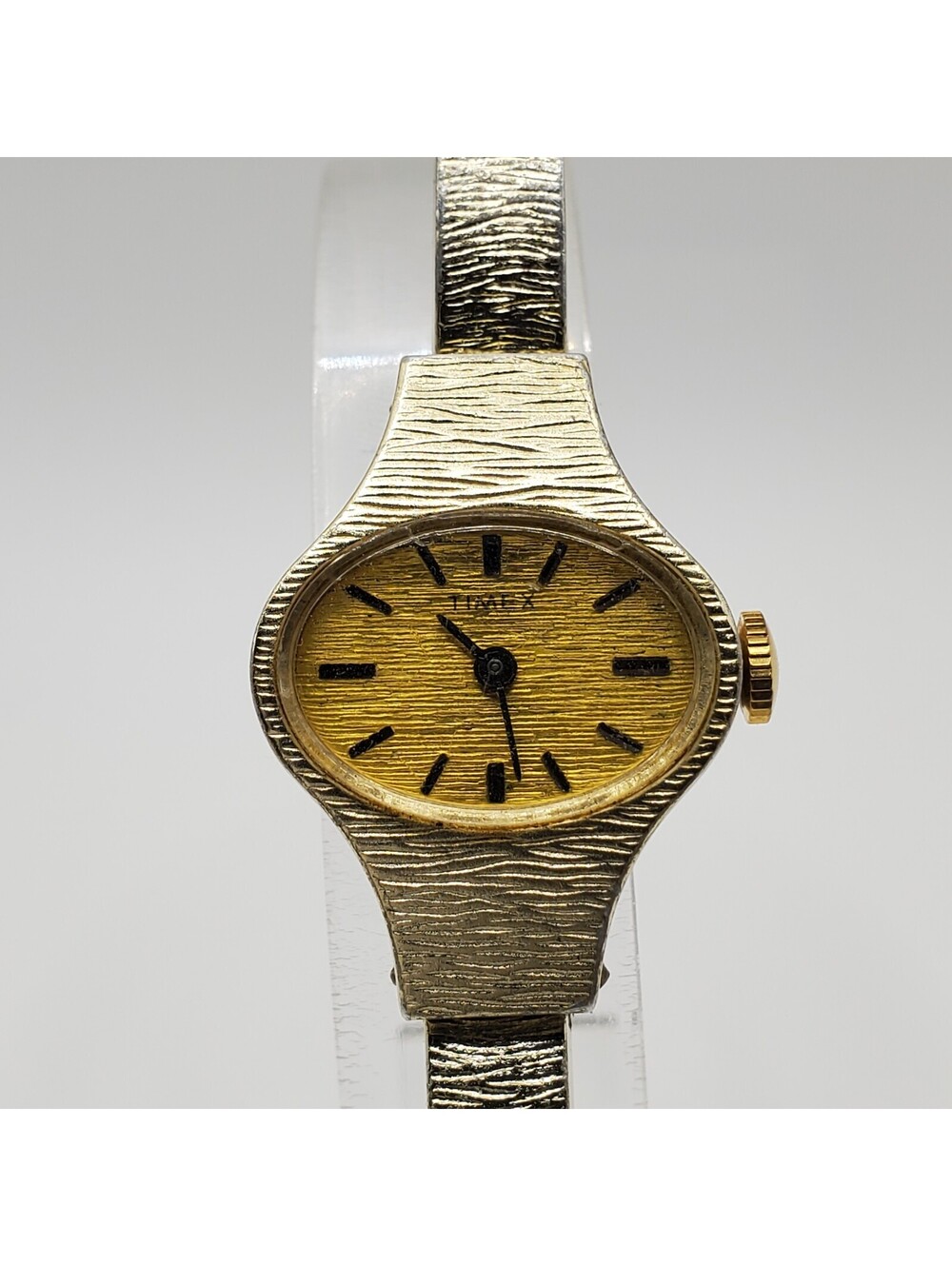 Vintage Timex Mechanical Womens Bracelet Watch 22mm For Parts Or Repair